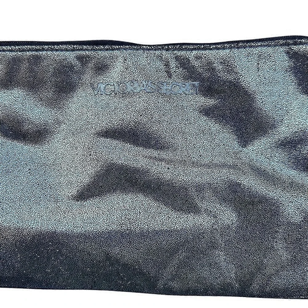 Victoria's Secret Makeup Bag Cosmetic Pouch Travel Case Silver